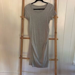 Cotton body con maternity dress